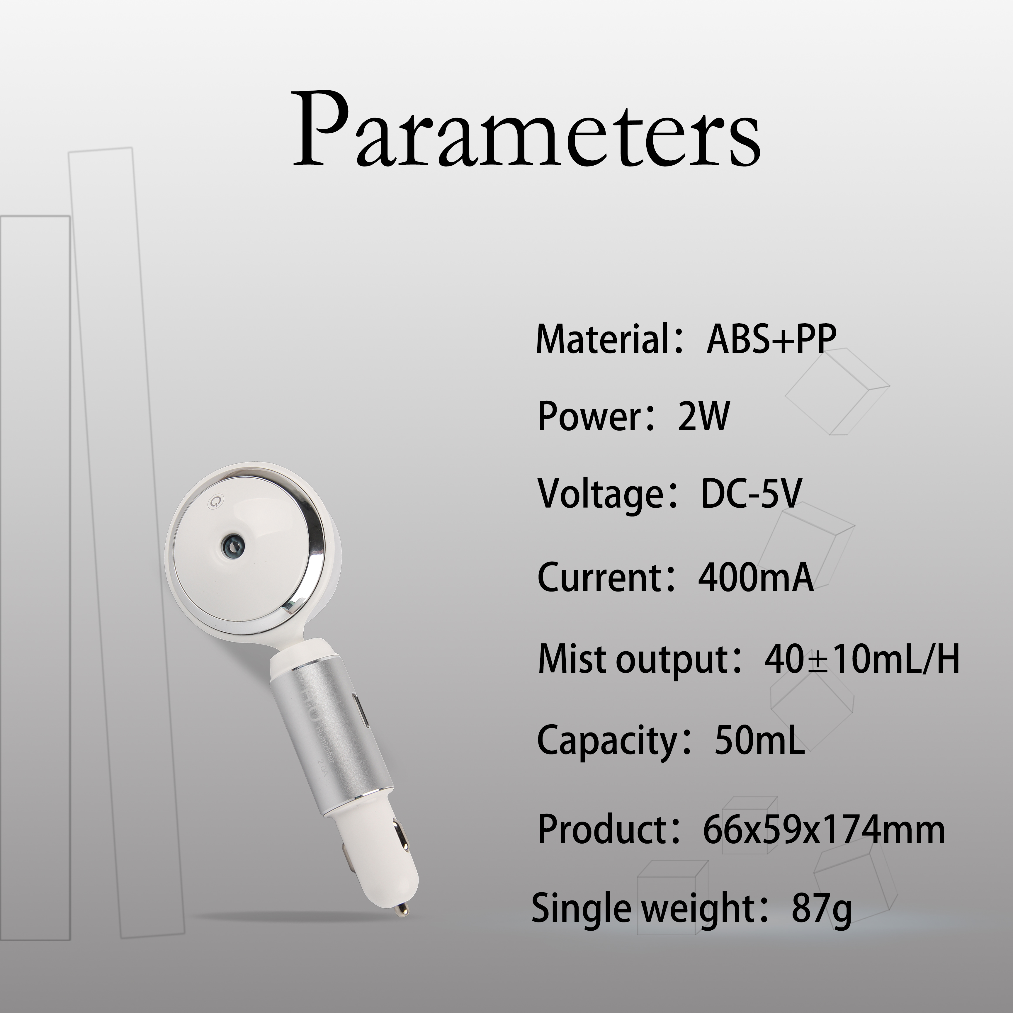 New Multi-Function Car Humidifier with USB Power Supply and Cigarette Lighter Hole 3 in 1 Mini Air Purifier Aroma Diffuser