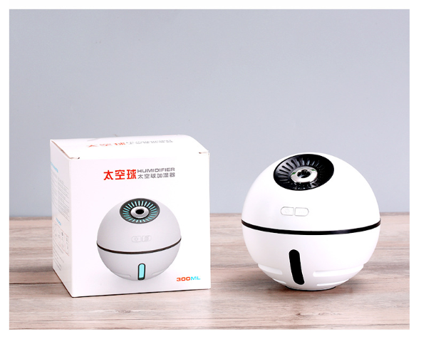 Multi-function Space Ball Humidifier, Mute Spray Mini Fan Mobile Power Aroma Diffuser