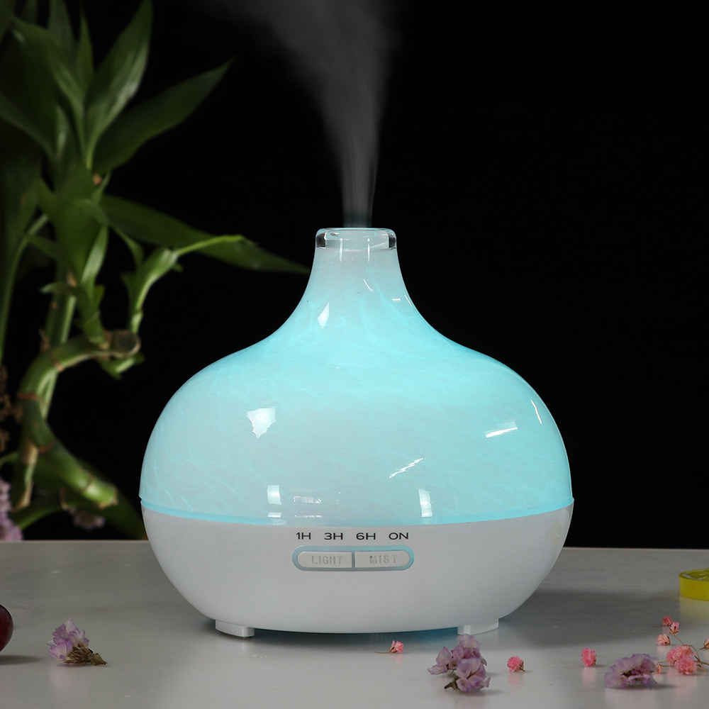 Ultrasonic 400ml aromatherapy pure essential oil diffuser wood glass nebulizer