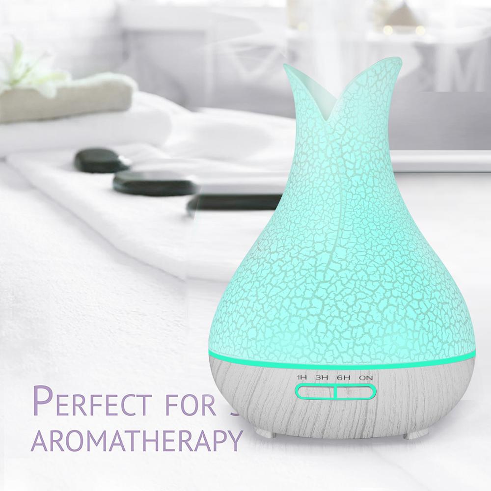 Ultimate Aromatherapy Diffuser & Essential Oil Set ,Ultrasonic Diffuser & Top 10 Essential Oils,400ml Diffuser with 4 Timer