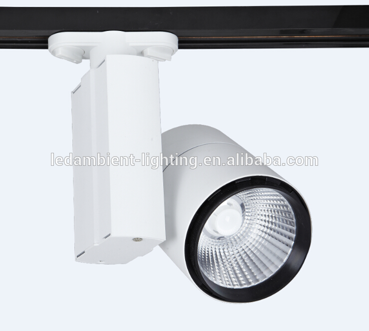 30W COB LED Track Light Die casting aluminium housing warm white