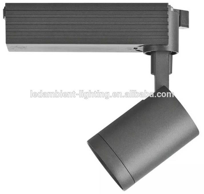 LED 10W Track Light Fixture for Museum Use Black Color Aluminum Track Light System