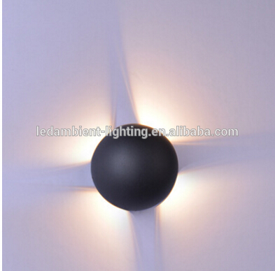 IP54 waterproof outdoor wall light ball for hotel lighting fixtures 4x3w 3000k