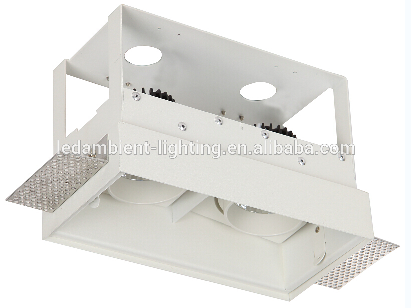 Frameless COB LED downlight with high lumens 100lm w trimless recessed downlight