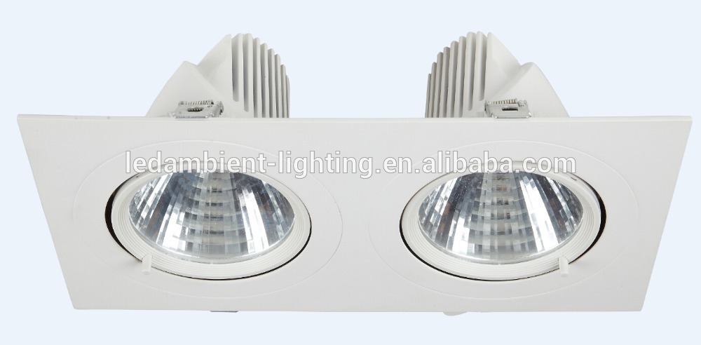 led spotlight dimmable Ra>90 with rotating COB light source 36W spotlight