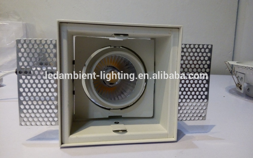 Aluminum Alloy Round or Square Shape COB LED Downlight Luminaire Spare Parts