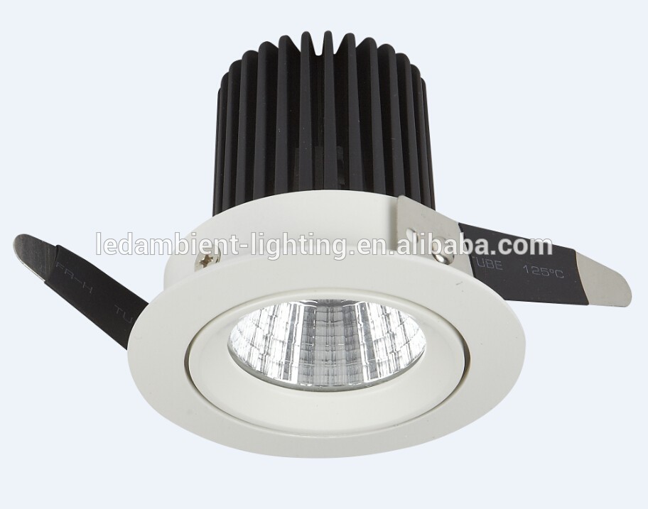 LED recessed ceiling down spot light,7W,10W,COB CRI>95,3000k rotated light