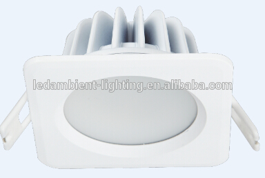 Dimmable 12W LED IP65 Recessed COB SMD Square Downlight