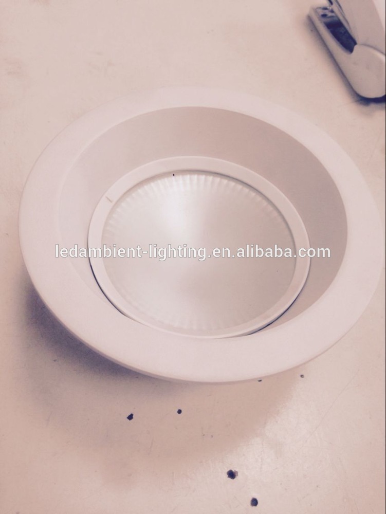 Anti-glare deeped frosted glass downlight no flicker driver die casting aluminium LED down light1600LM