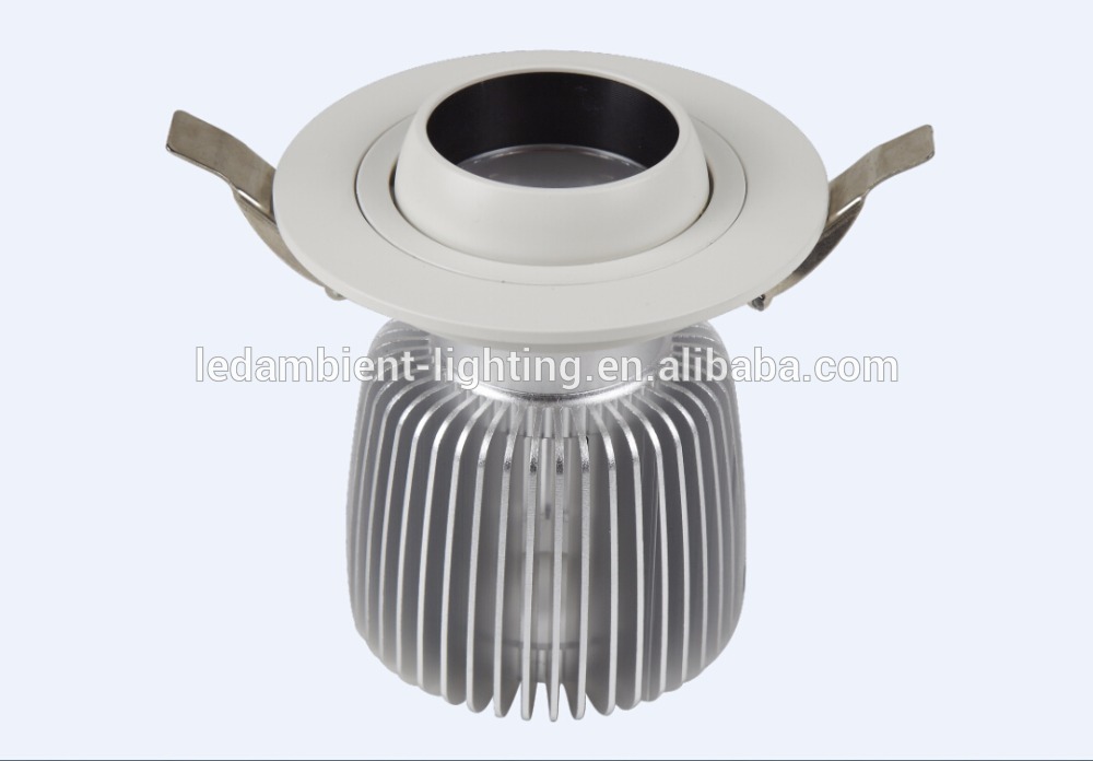 China factory Outlet COB Commercial Light Round Aluminum 30W Recessed LED Spotlight