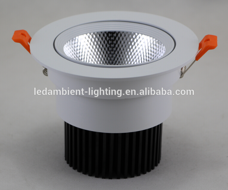 30W COB downlight 10,12,15 degrees narrow beam angle 2000LM 3000K spot light