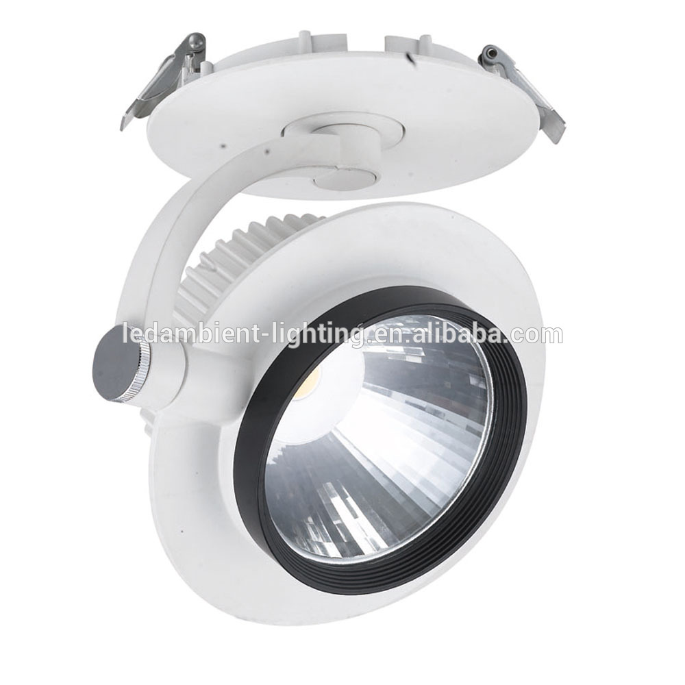 Aluminium bracket rotated recessed led ceiling spot light with 5 years warranty 30w