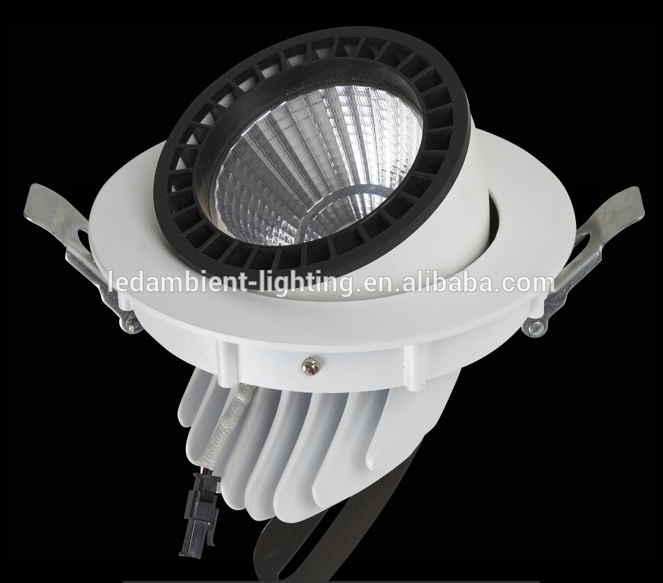 Recessed LED Ceiling Spotlight Adjustable Gimbal Extension Type COB Spotlight