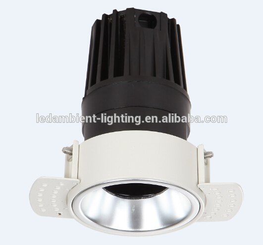 New 7W 10W frameless spot light trimless cob Pinhole downlight for hotel projects