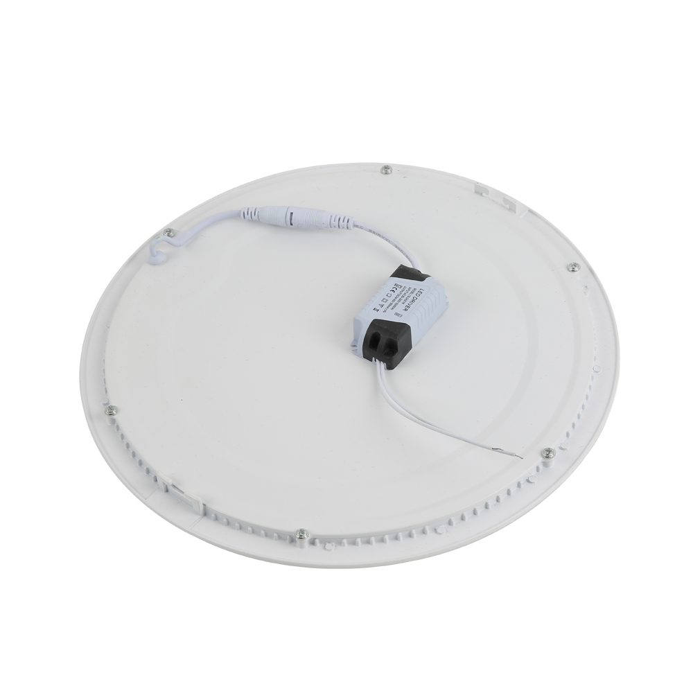 China Factory New Design High Lumens LED Panel Light AC85-265V Round Silm Embedded Installation 3W 5W 12W LED Panel Light