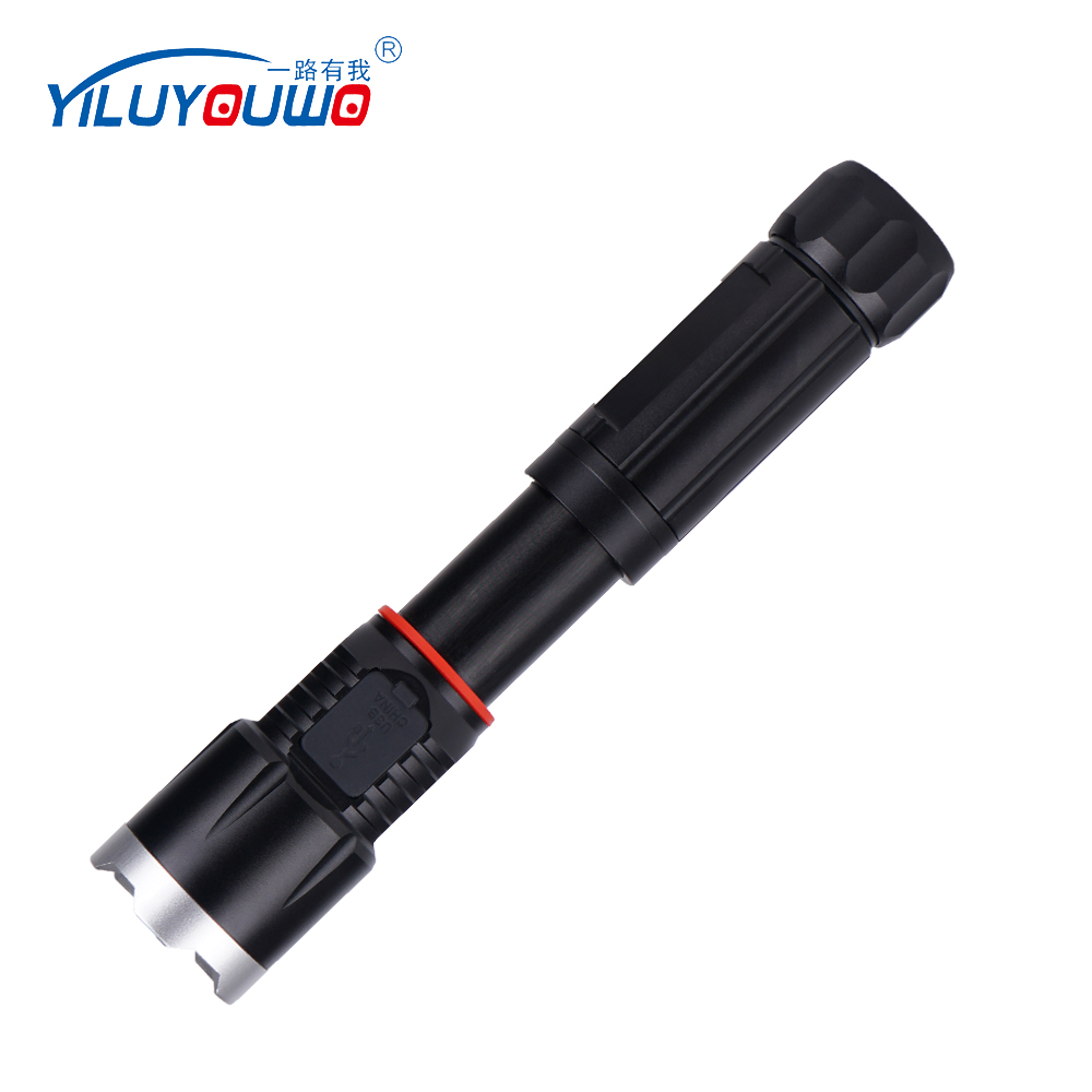 USB Rechargeable High Power Aluminum LED Flashlight