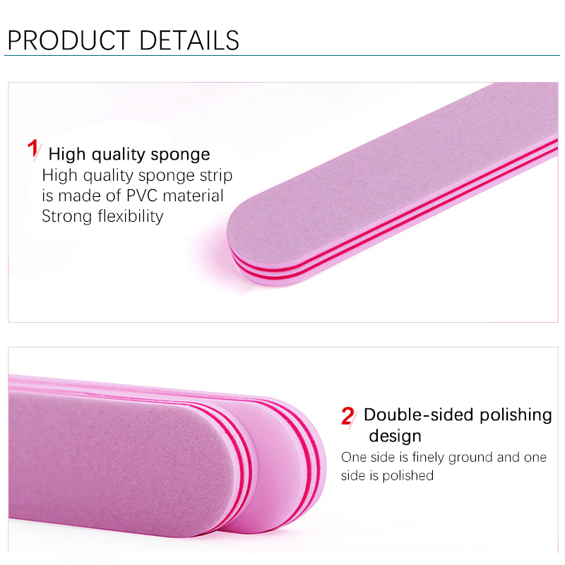 Professional nail file oem custom printed logo top nail file