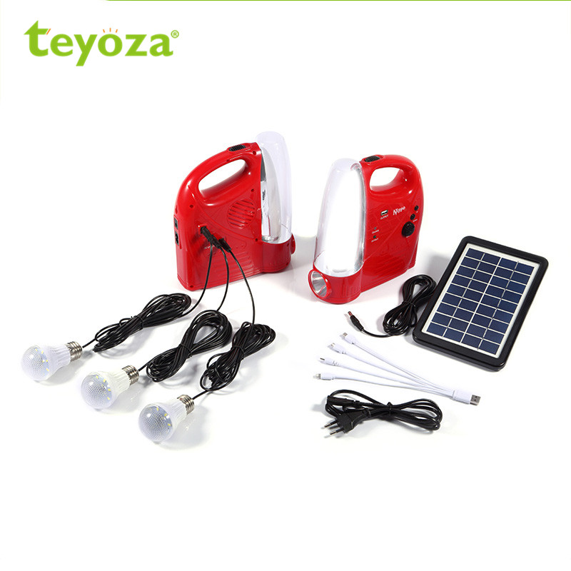 teyoza outdoor solar energy systems rechargeable LED camping lantern