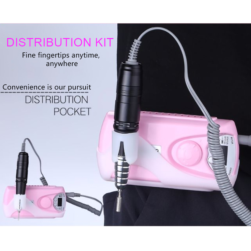 Manicure high quality portable electric acrylic 25000rpm nail drill strong rechargeable nail drill