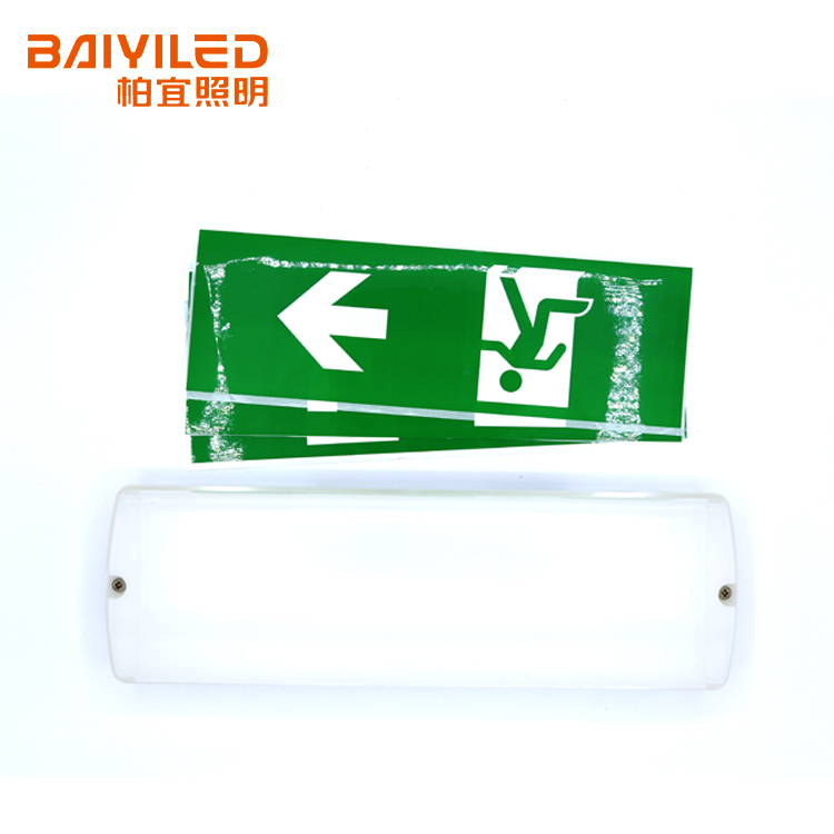 Factory high quality matained recessed led emergency exit sign light hot sale rechargeable bulb