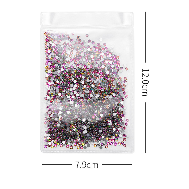 Wholesale Glass Nail Art Rhinestone Designs Flat Back Mixed Size Crystal Rhinestones for Nails Art 3D Decorations Rhinestone