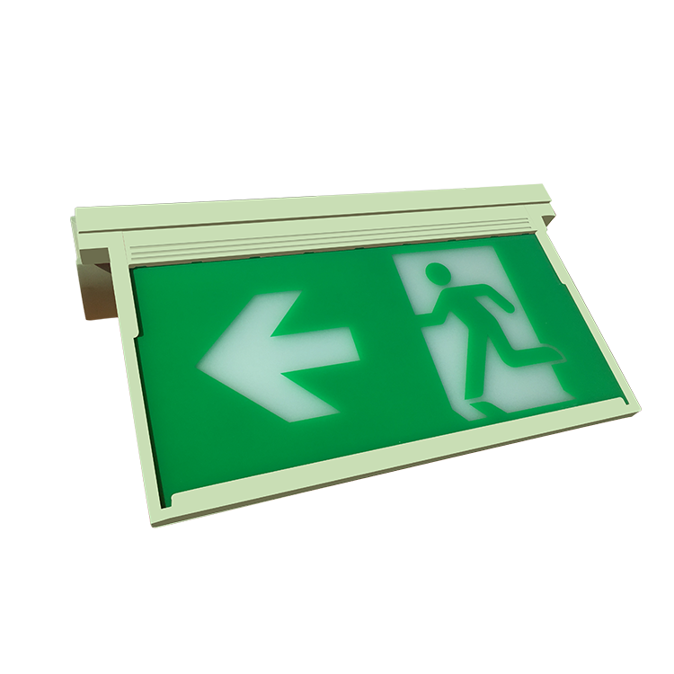 Waterproof Led Emergency exit Light Commercial Custom Glow The Dark Double Side Exit Sign