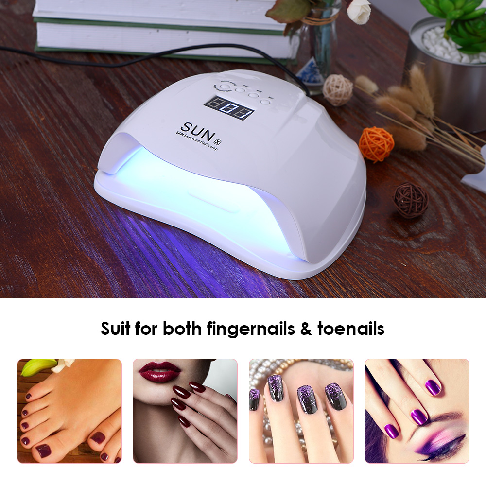 Gelpal 54W Quick Drying Cordless UV LED Nail Lamp