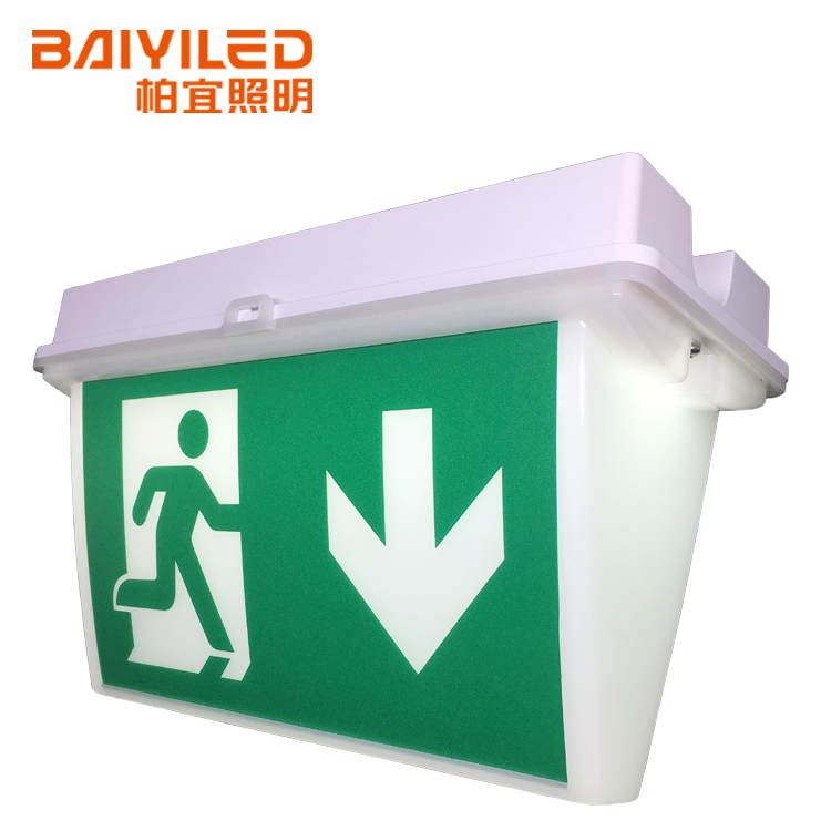 Rechargeable Led Emergency Lighting Light Lighted Exit Sign