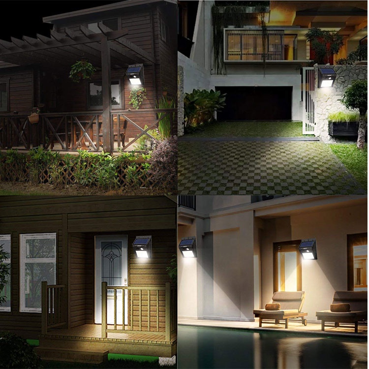 Wholesale LED Lights Waterproof IP65 Outdoor Garden Lighting 5W 20 LED Wireless Garage Driveway Outside Solar Powered Wall Light