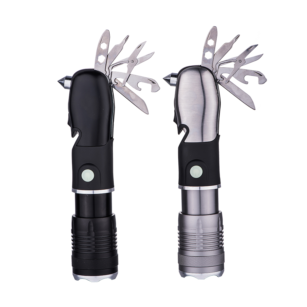 Seatbelt Cutter Multi Function Tools LED Light Flashlight