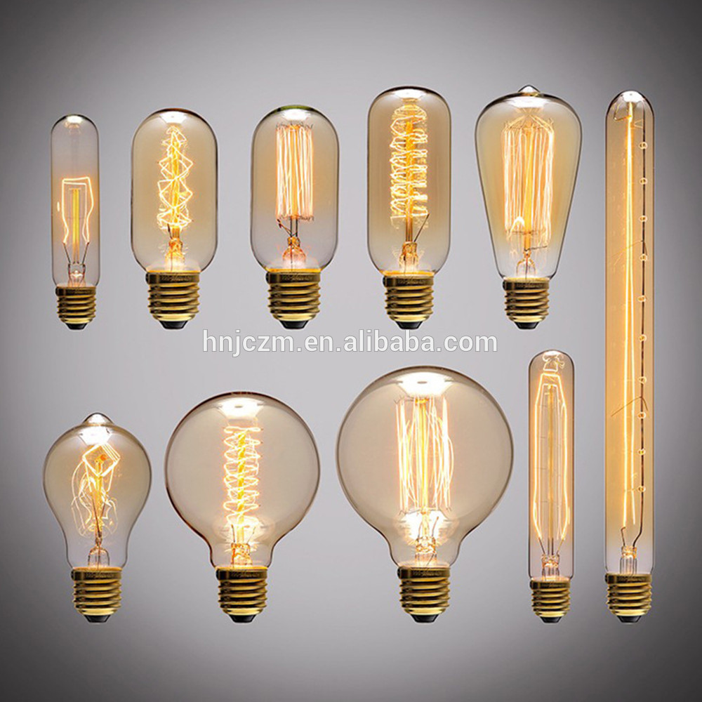 Manufacturer vintage edison bulb g80 g95  g125 table lamp Decorative Filament Light Bulb 110-130v/220-240v