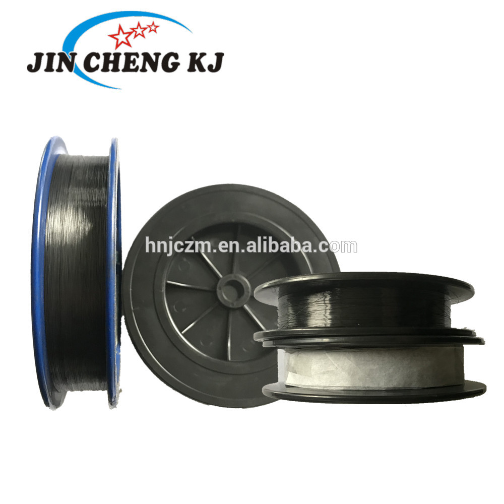 Chinese manufacturer high temperature resistance 0.2mm black tungsten wire filament for electronic appliances