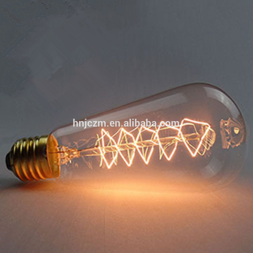 New products decorative filament light bulbs Vintage Edison bulbs E27 ST64 filament pendant lamp