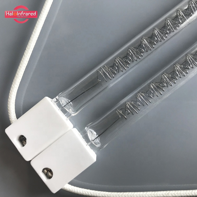 clear fast medium wave infrared heating lamp