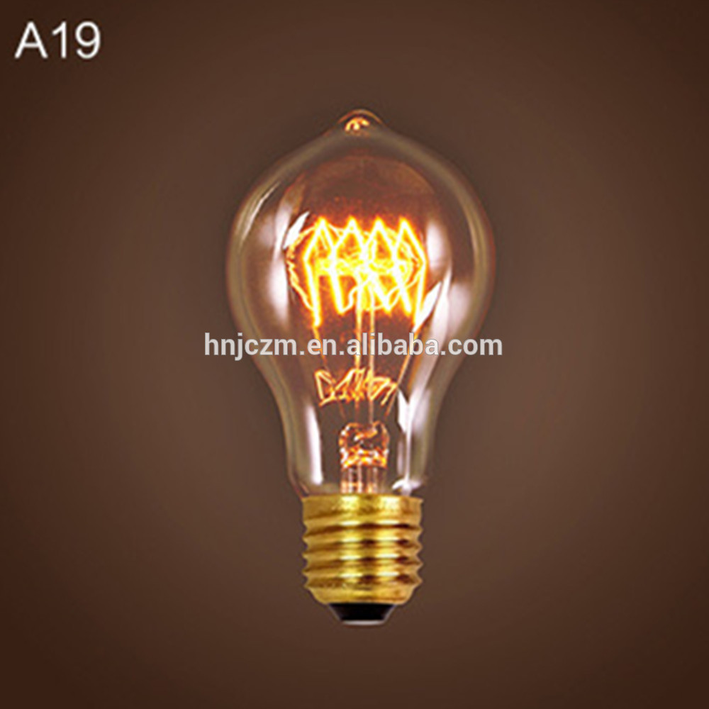 A60 A19 E26 E27 B22 squirrel cage retro edison incandescent bulb lamp for hanging light