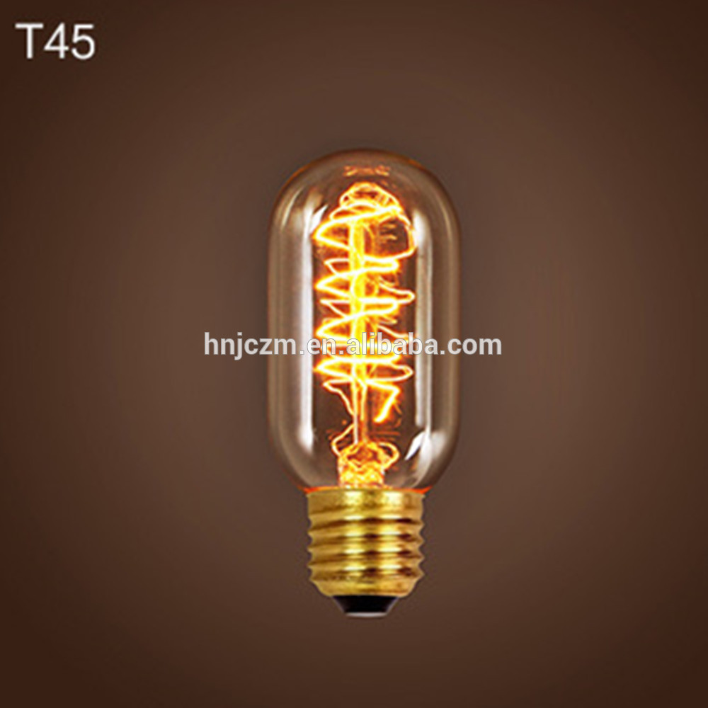 Good Price G125 G80 G95 ST64 A19 T45 retro lamp vintage industrial clear amber smoked glass pendant light 40W/60W e27