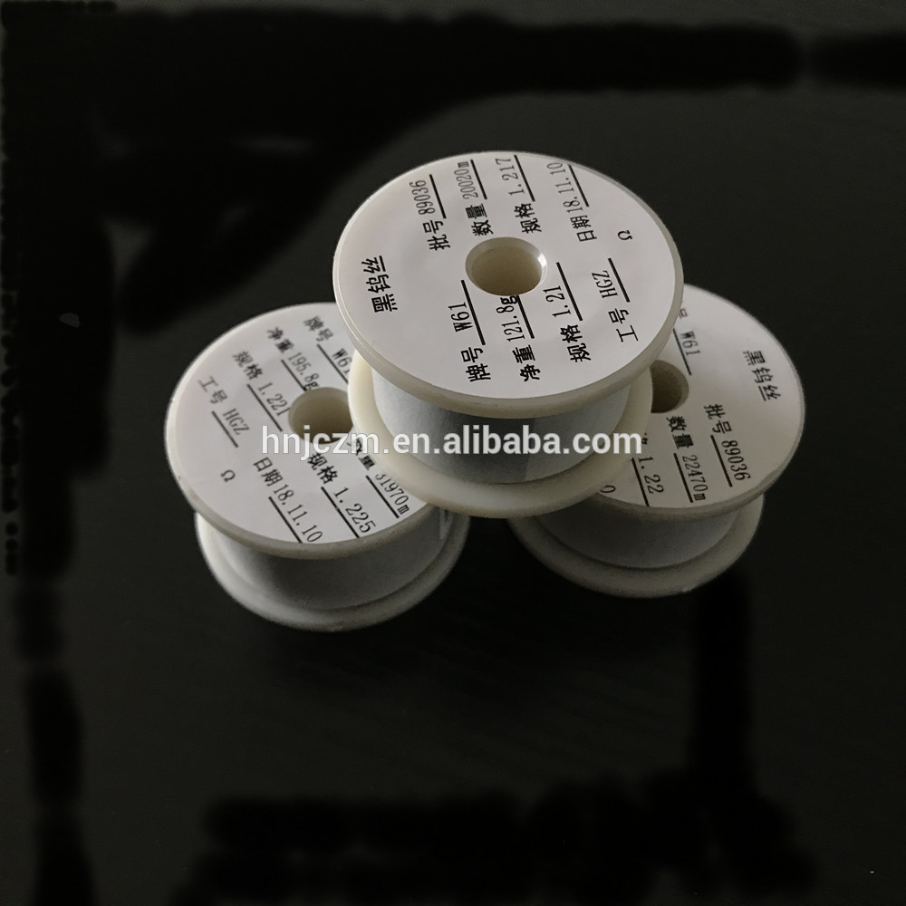 China manufacturer suppliers 0.2mm 0.02mm black tungsten filament wire for textiles