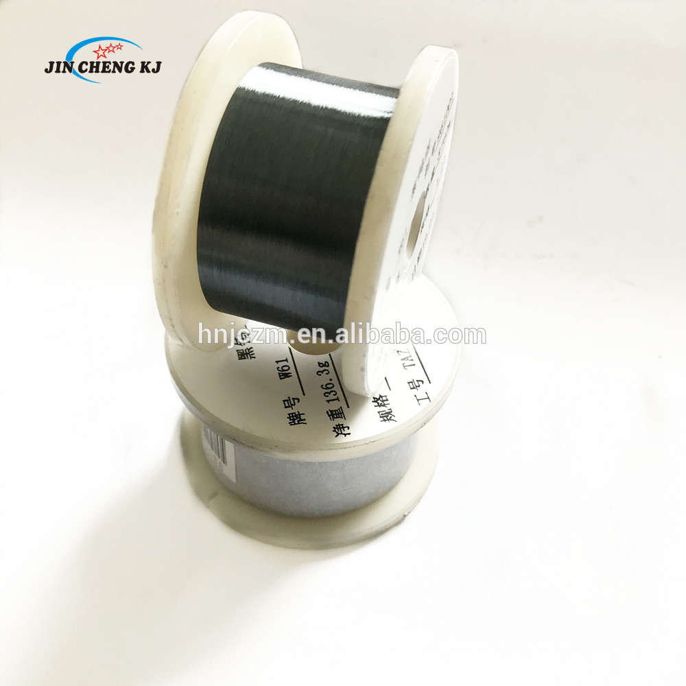 Surface Polished 99.95% purity white  tungsten wire filament heating for equipment machine