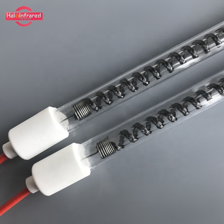 quartz tube infrared halogen heating lamp