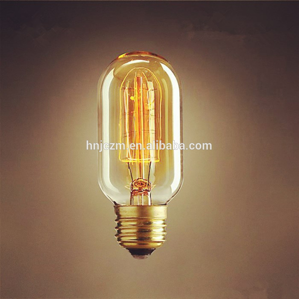 vintage crystal lamp edison light bulb b22 e27 ST64 ST58 T45 40W Incandescent Filament hanging lights retro