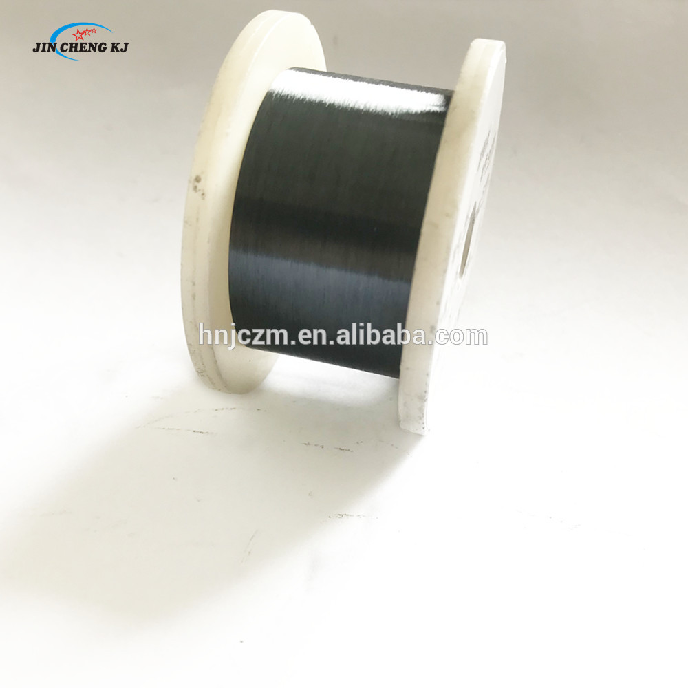 99.95%purity 0.25mm 0.025mm black tungsten wire filament for cut resistant gloves