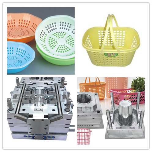 Laundry basket mould with good polishing, easy injection and ejection