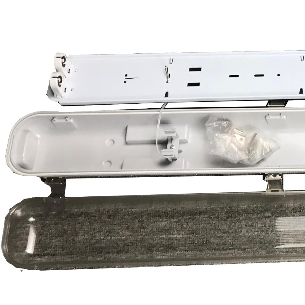 Prismatic t6 fluorescent lighting fixture led tri-proof light etl