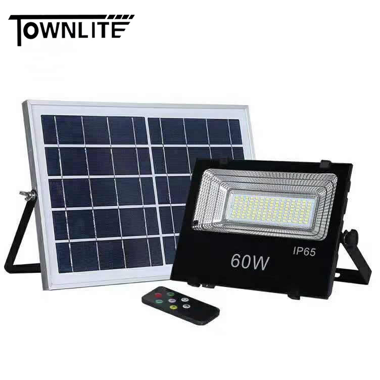 Professional Solar led flood light factory 60w 100w 120w 150w with remote control