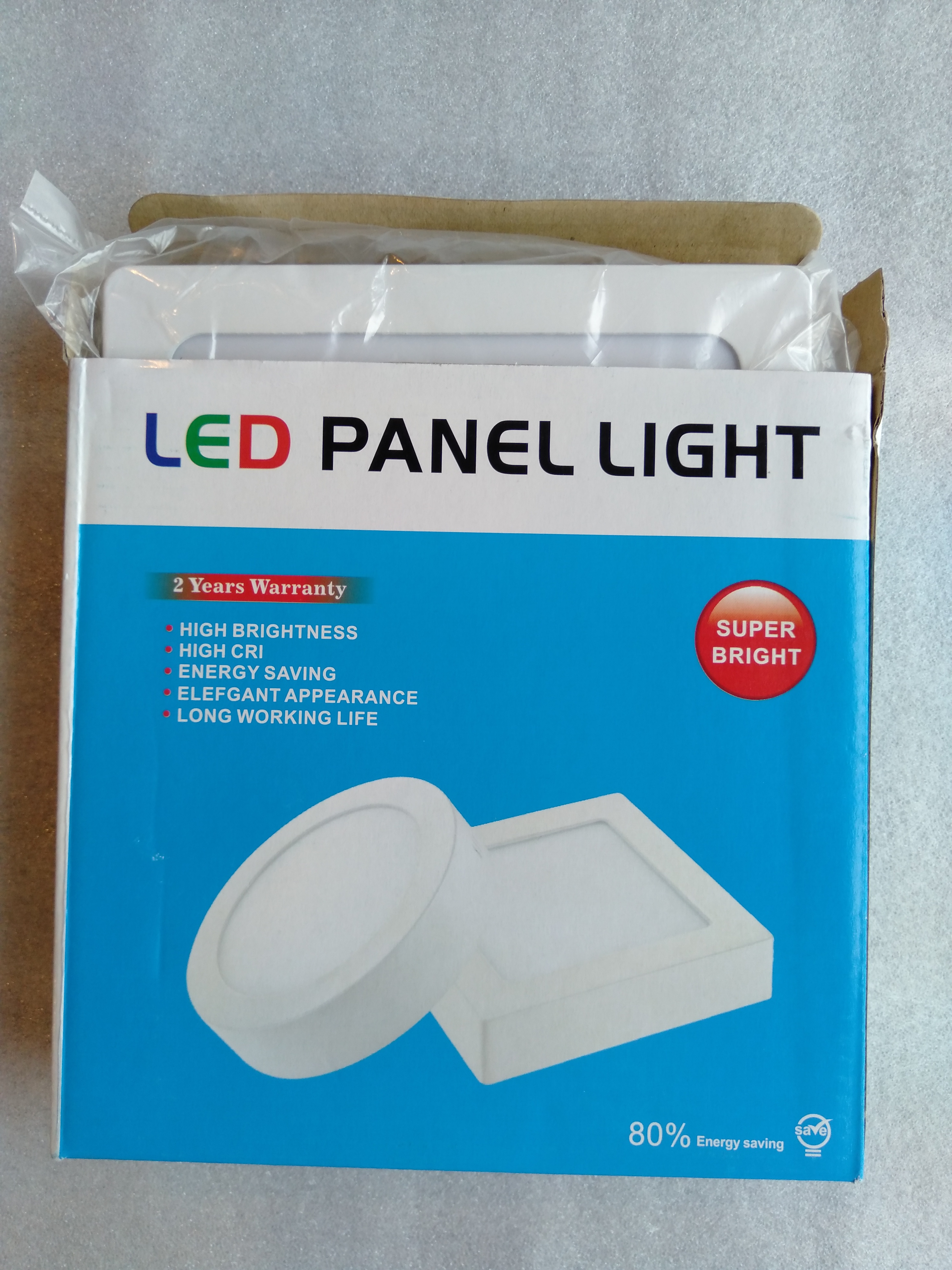 Led panel light 20x60 18w 6500k