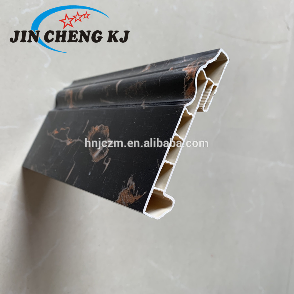 Home decoration skirting line interior  PVC plastic molding 90mm for decor home