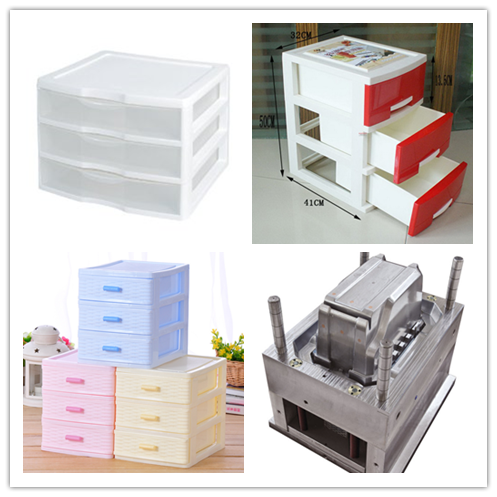 Custom die casting mould for plastic makeup storage box