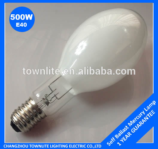 500W self ballast mercury lamp, mercury vapor lamp price