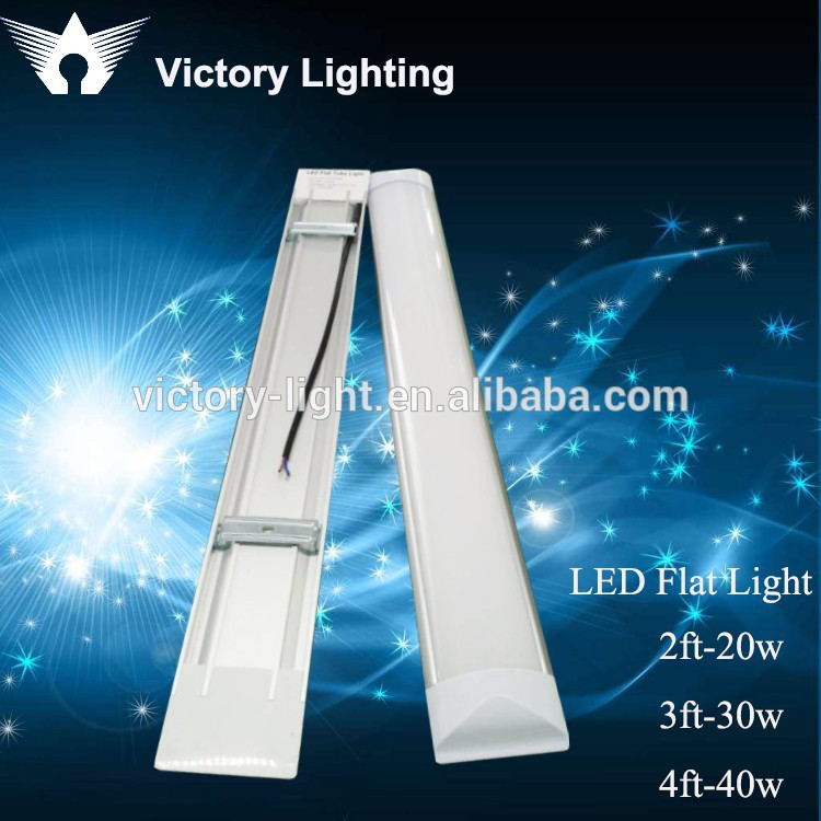 High Quality 4ft Flat Led Light, IP65 Tri-Proof 1200mm Led Batten Linear Light