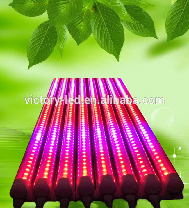 Newest Red Blue Waterproof 4Ft 18W T8 Plant Led Grow Light Tube For Greenhouse